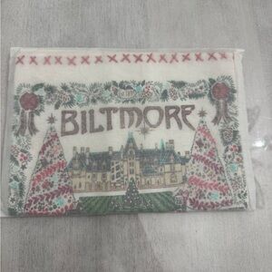 NWT Catstudio Biltmore Estate Asheville Holiday Christmas Dish Hand Towel